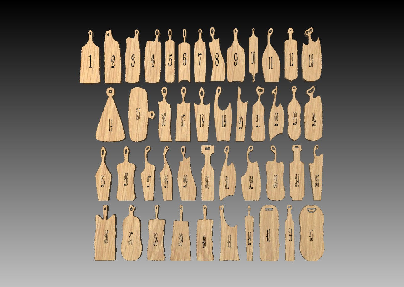 Design skärbräda i massiv Ek