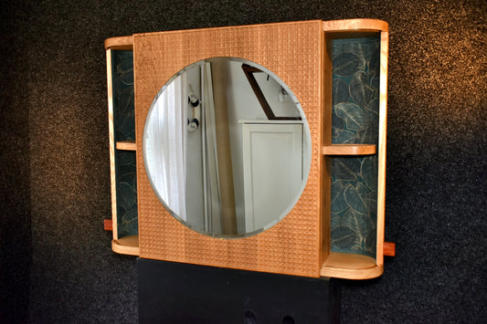 Badrumsskåp i massiv ek