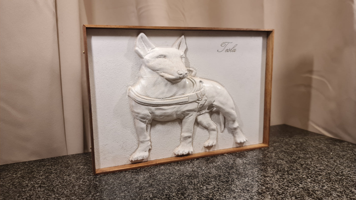 3D-porträtt från ditt foto på dina husdjur