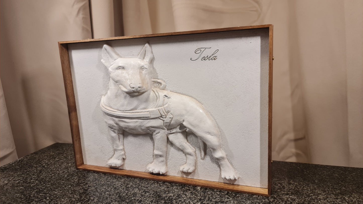 3D-porträtt från ditt foto på dina husdjur