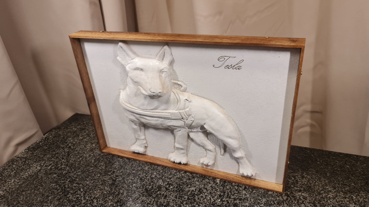 3D-porträtt från ditt foto på dina husdjur