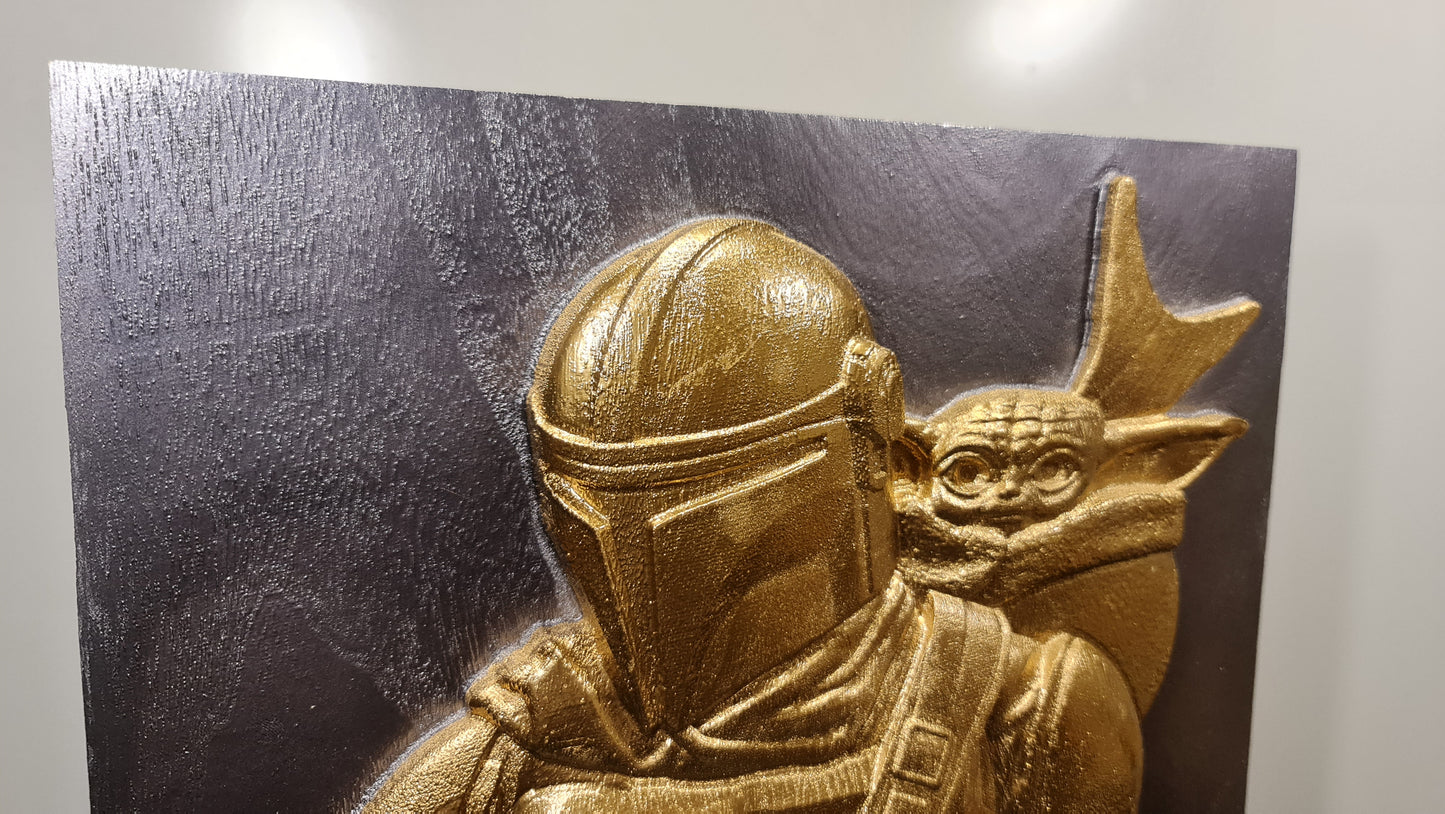 3D relief tavla The Mandalorian