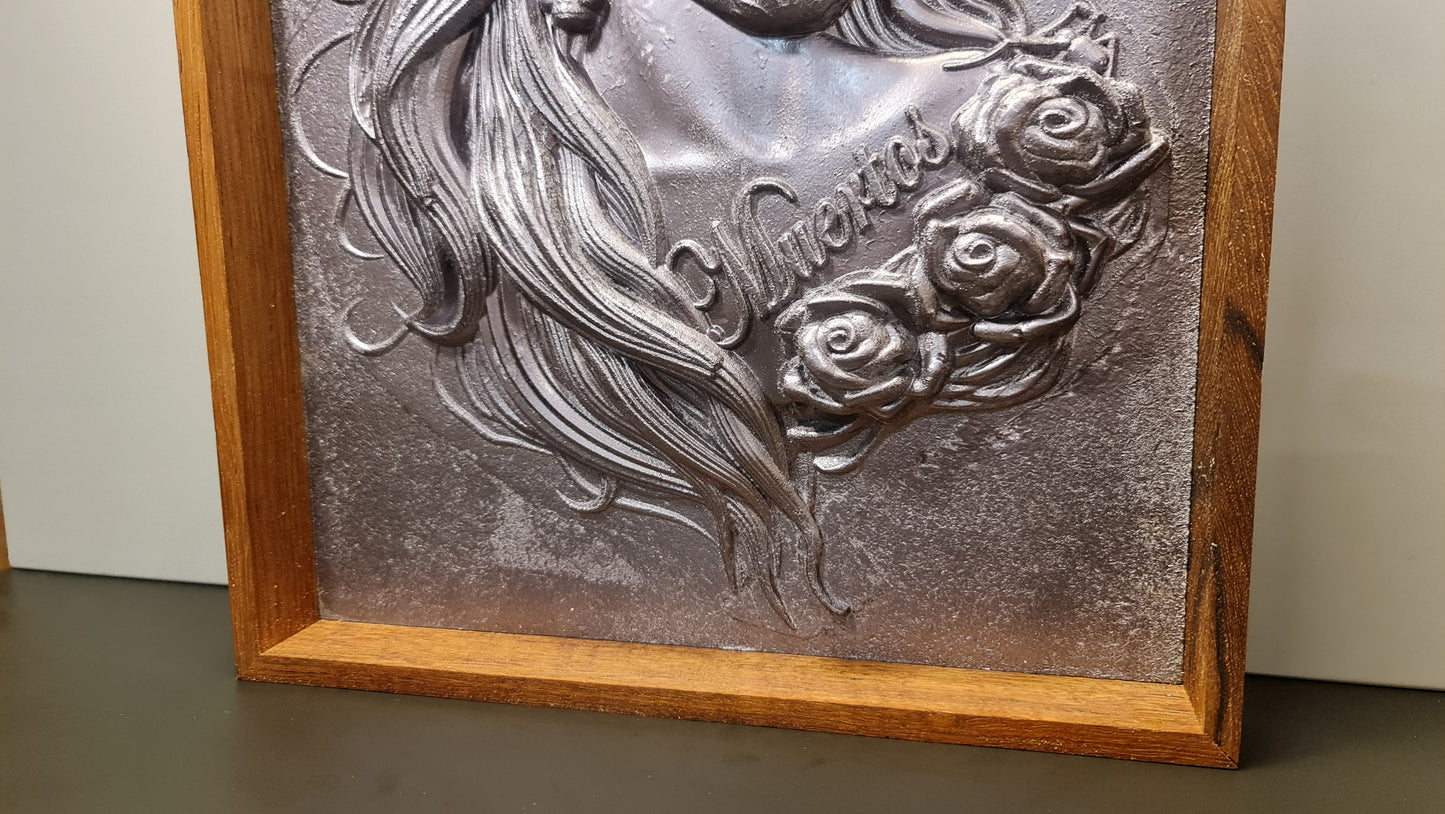 3D relief tavla Día de Muertos