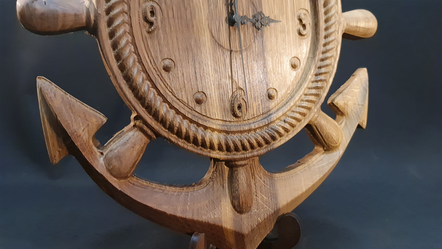 3D Väggklocka med ankare motiv