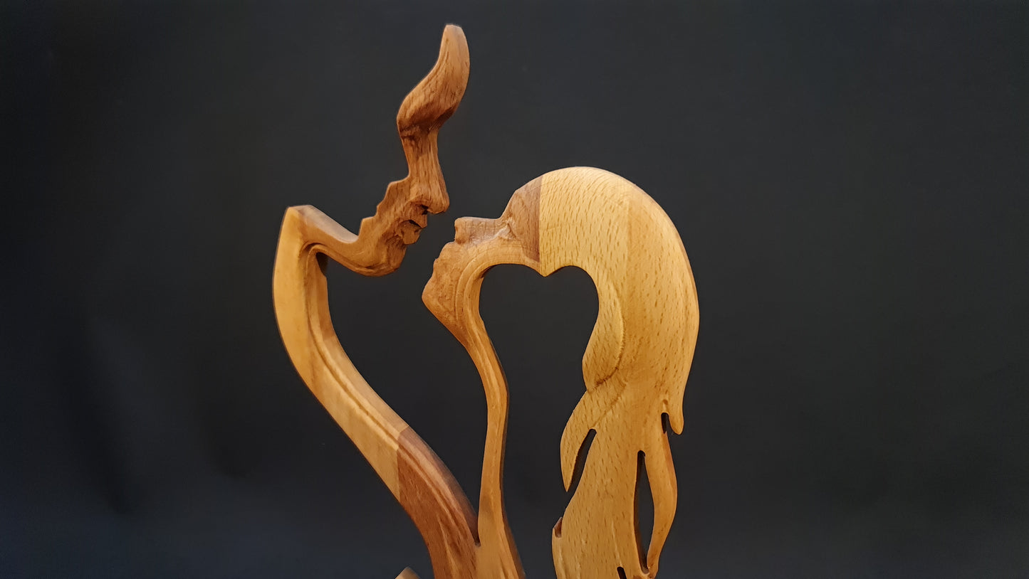 Väggdekor 3D relief kärleks gåva