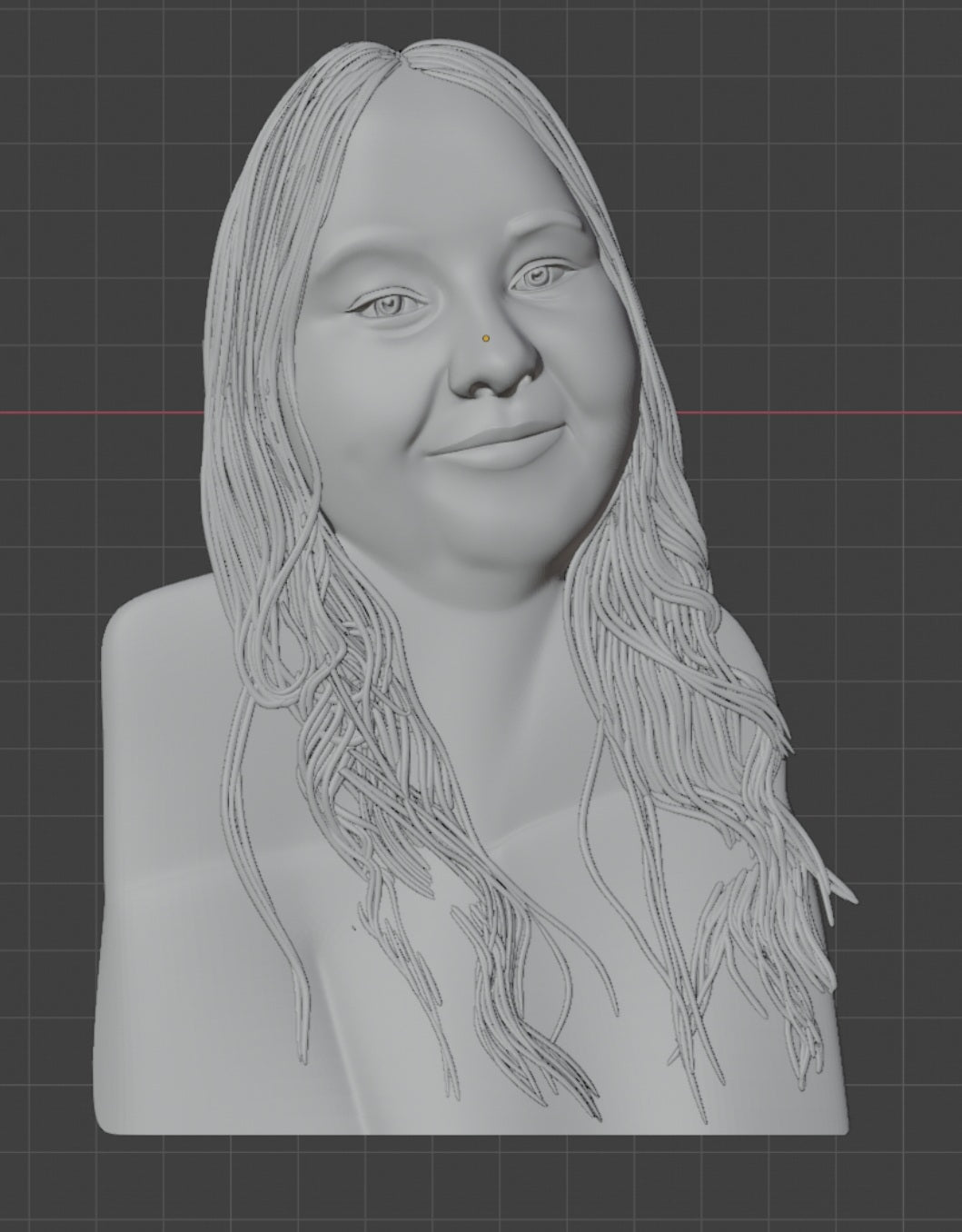 3D Porträtt, skulptur i trä