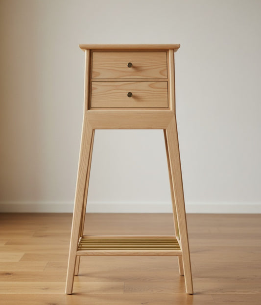 Sidobord/Nattduksbord "Elegans" i Massiv Furu