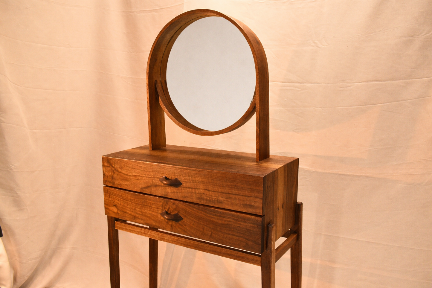 Saras Dressing Table & Hall Console in Solid Walnut – Handmade Elegance