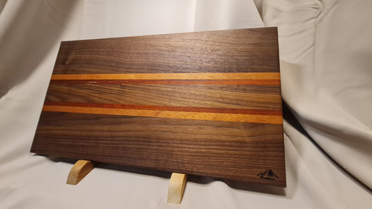 Exklusive Skärbräda i Valnöt, Padauk och Mahogny