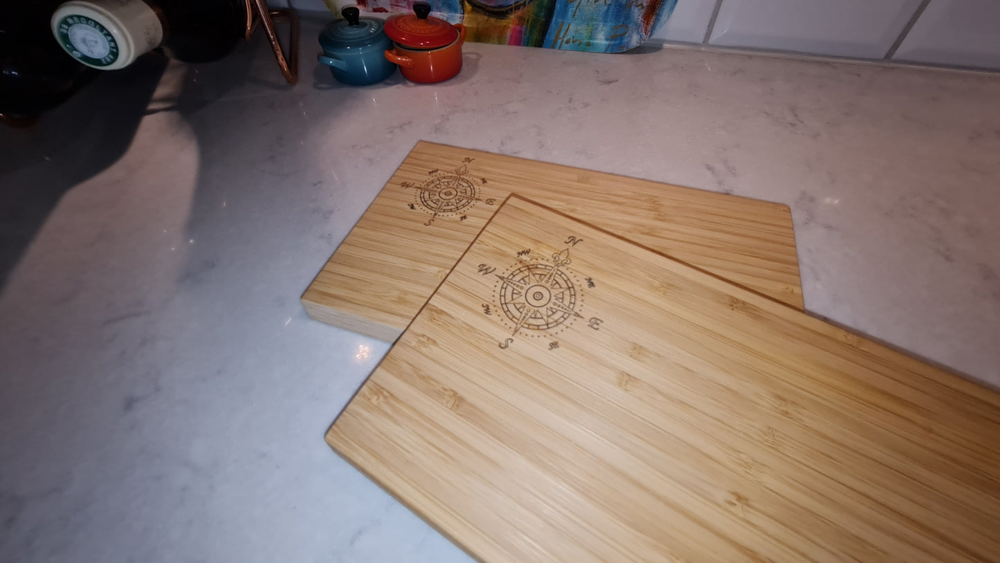 Frukostbricka i bamboo med lasergravyr