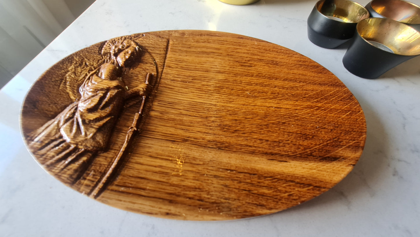 3D relief Sushi tallrikar i ek
