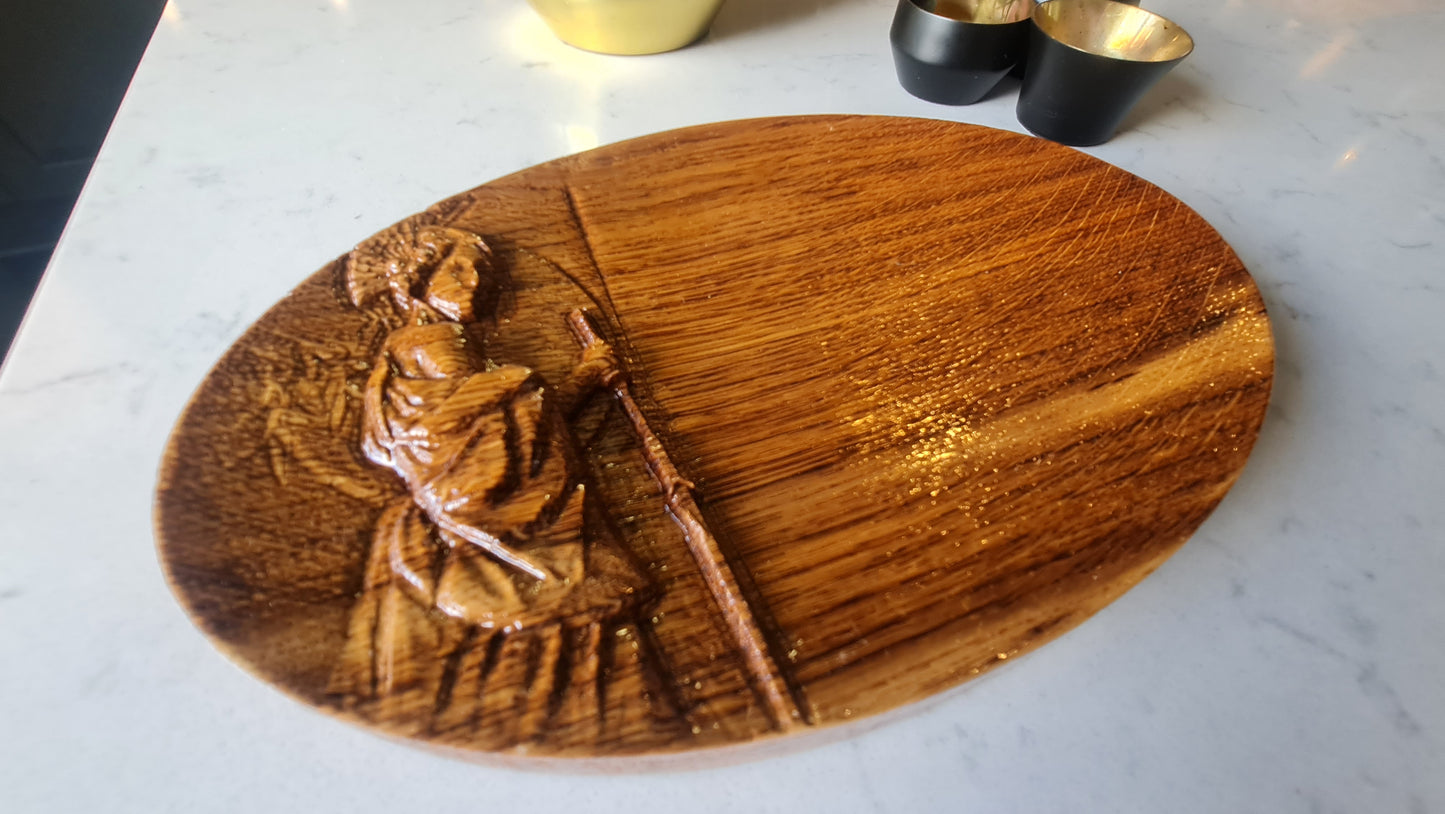 3D relief Sushi tallrikar i ek