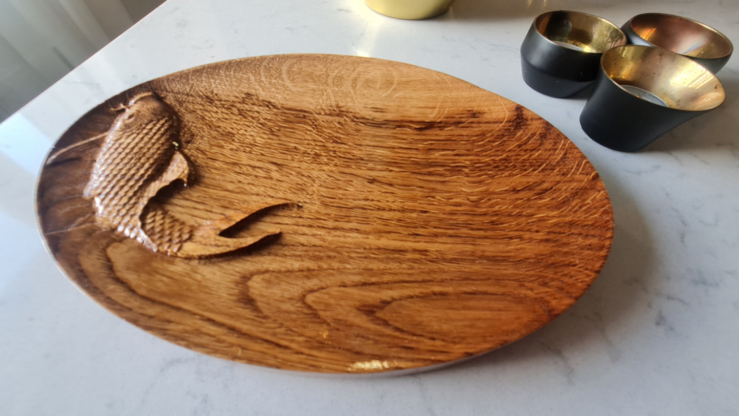 3D relief Sushi tallrikar i ek