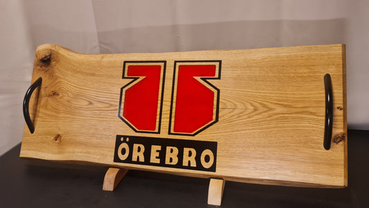 Särbräda i ek med epoxi intarsia personlig design