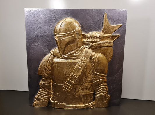 3D relief tavla The Mandalorian
