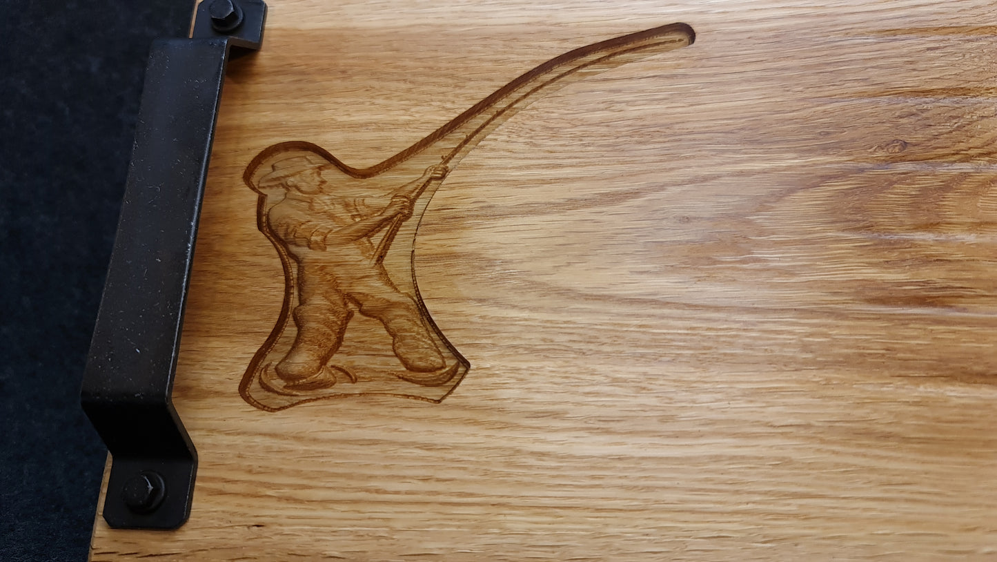 Skärbräda med 3D relief moitv