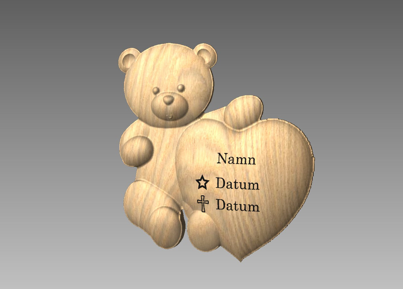 Gravmarkör Nalle